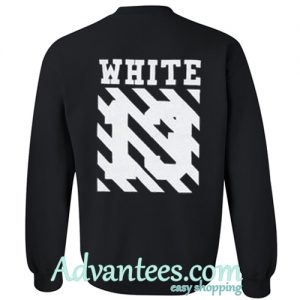 White 13 Sweatshirt back