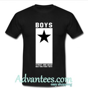 boys street and wear t shirt