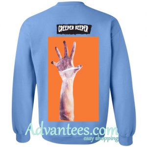 creeper keeper sweatshirt back