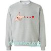 hand shoot love sweatshirt