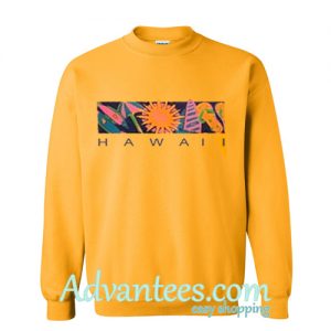 hawaii yellow sweatshirt