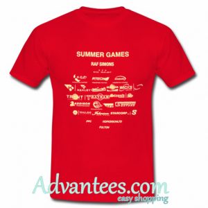 summer games raf simons t shirt