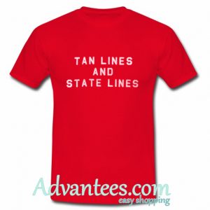 tan lines and state lines shirt