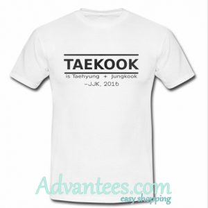 Bts Taekook Is Taehyung Jungkook 2016 T-Shirt