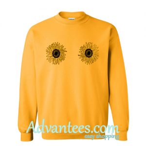 Sunflowers Boobs Gold sweatshirt