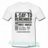 a day to remember t shirt