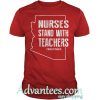 Arizona Nurses stand with teachers RedForEd shirt