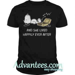 Snoopy - And She Lived Happily Ever After Shirt