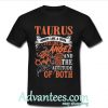 Taurus horns like a devil t shirt