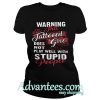 Warning this tattoode girl does not play well with stupid people unisex shirt