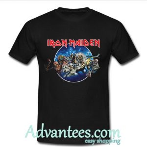 Iron Maiden Wasted Years Circle t shirt