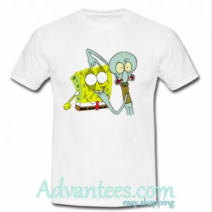 Squidward and Spongebob t shirt
