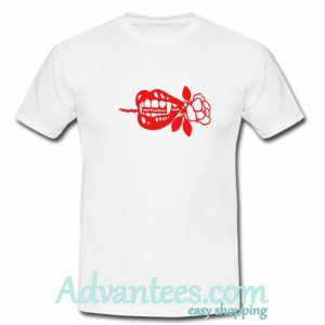 fang vampire rose t shirt