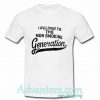 i belong to the non smoking generation t shirt