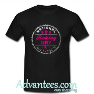 national baking day t shirt