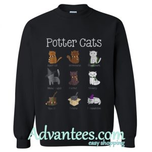 potter cats sweatshirt