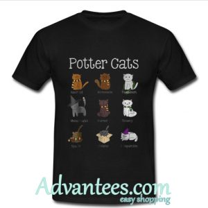 potter cats t shirt