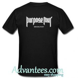 purpose tour brooklyn t shirt back