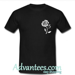 white rose t shirt