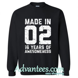 16th Birthday Sweatshirt