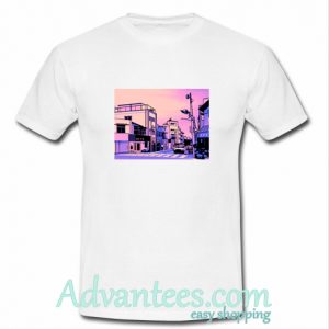 D osaka pixcel anime city t shirt