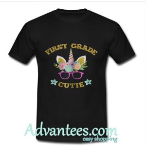 First Grade Cutie Unicorn T-Shirt