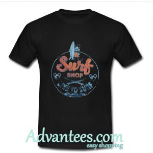 Mickey Mouse Surf Shop Live To Surf T-Shirt