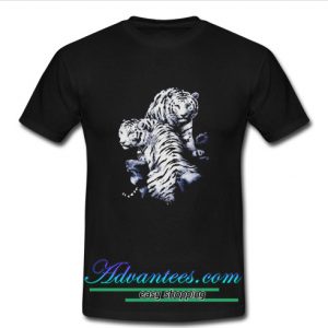 White Tigers Lying T Shirt