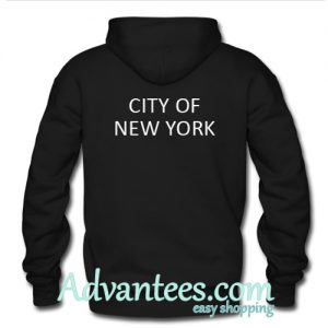 city of new york hoodie back