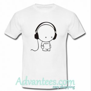 headset doll tee shirt