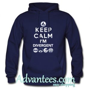 keep calm im divergent hoodie