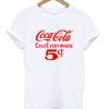 coca cola cold every where t-shirt