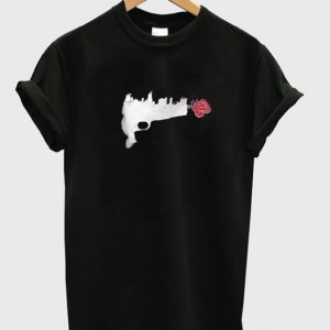 gun flower t-shirt