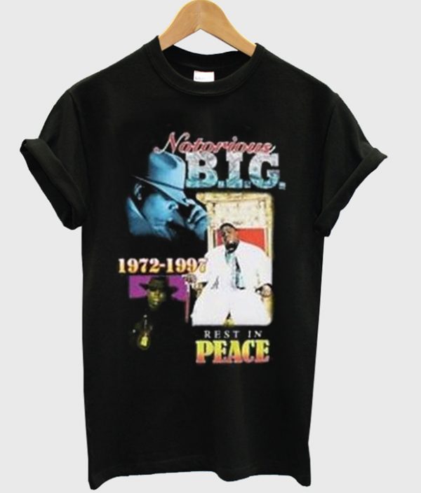 notorious big rerst in peace tshirt