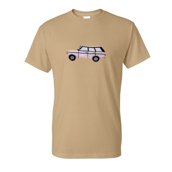 vintage pink car tshirt