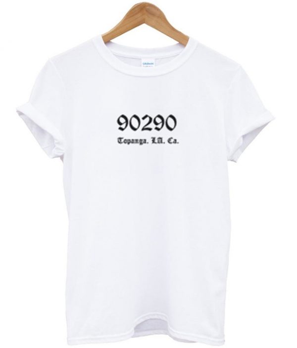 90290 topanga los angeles california t-shirt