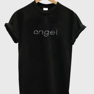 angel font t-shirt