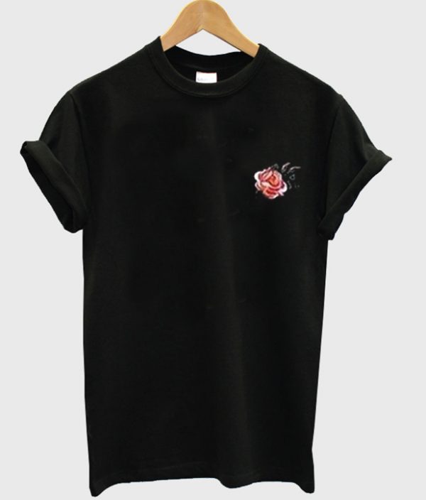 rose flower t-shirt