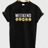 weekend emoji t-shirt