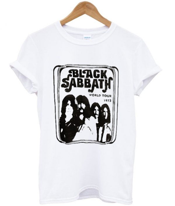 black sabbath world tour 1973 t-shirt