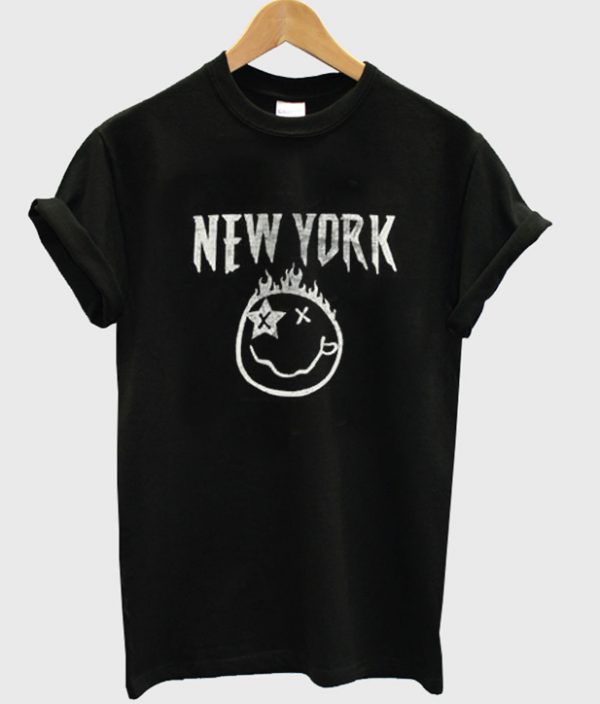 new york smiley t-shirt