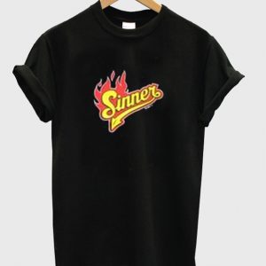sinner fire t-shirt