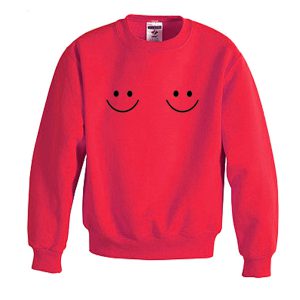 twin smile boobs sweatshirt