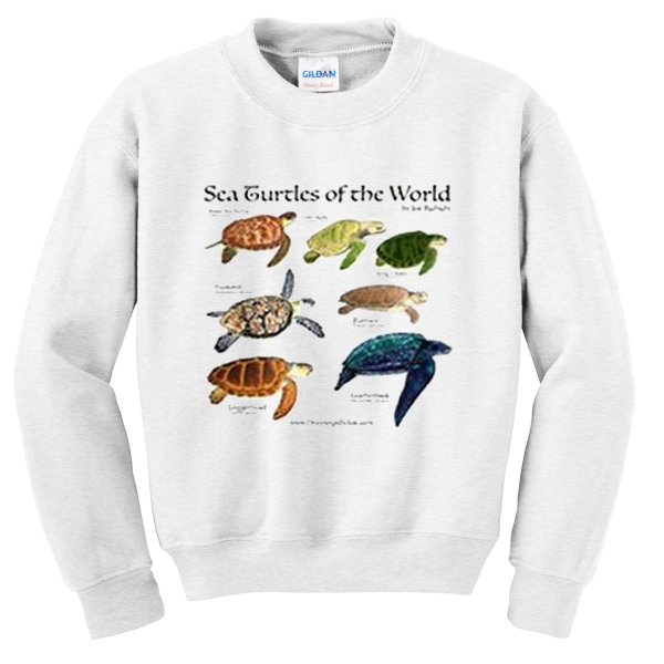 sea turtles of the world sweatshirt
