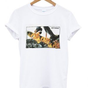 motor oil flame t-shirt