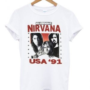 nirvana USA 91 t-shirt