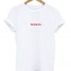 woman font t-shirt