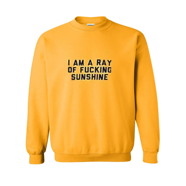 i am a ray of fucking sunshine sweatshirt