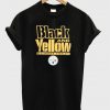 black and yellow t-shirt