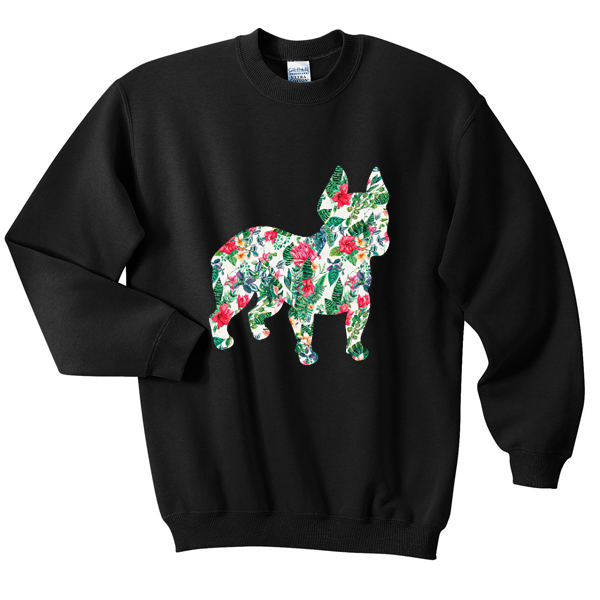 bulldog flower sweatshirt